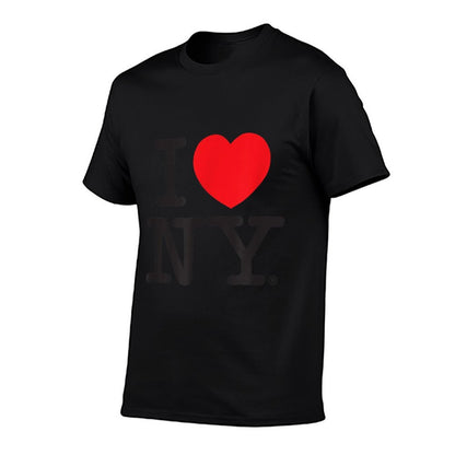 I LOVE NY Classic Logo  Heathered Texture T-Shirt