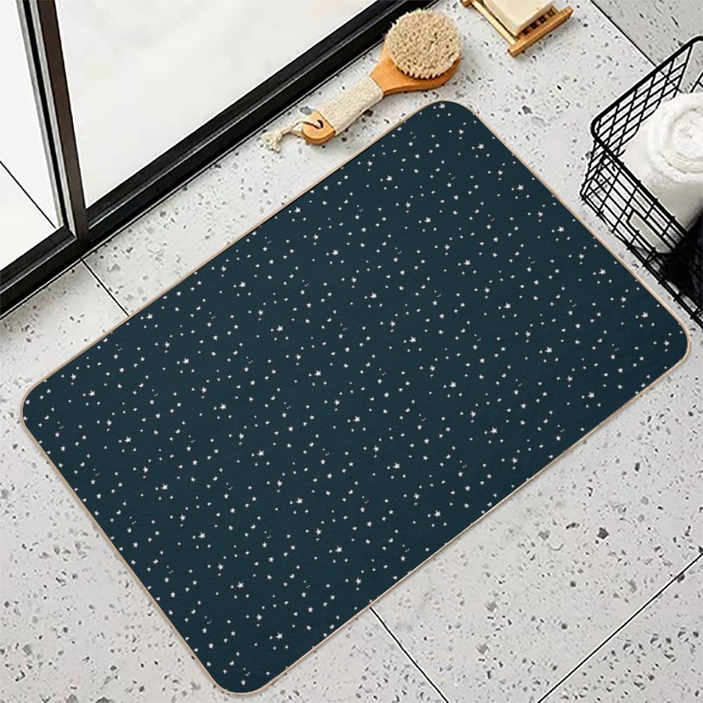 STAR Beautiful Pattern  Easy To Clean Bath Mat