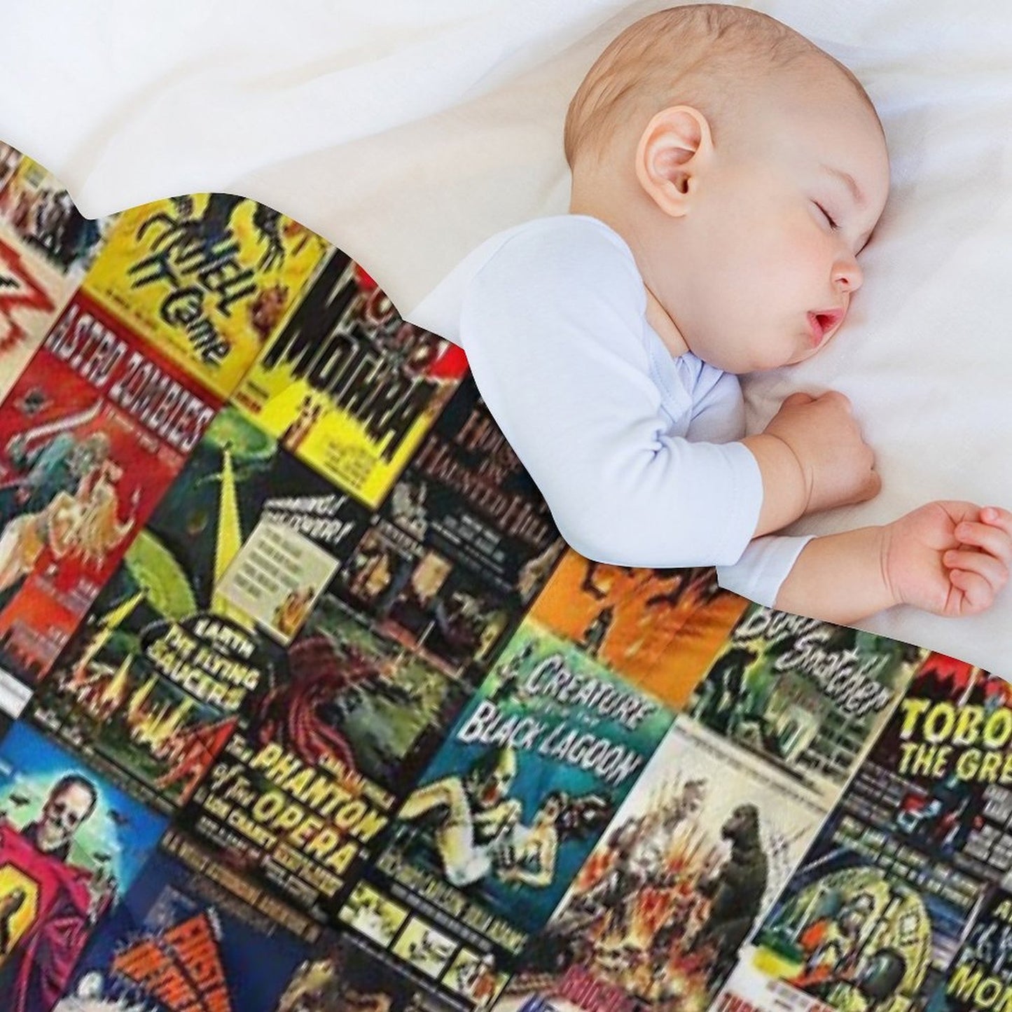 Monster Movie Posters Comfort Throw Blanket