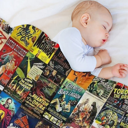 Monster Movie Posters Comfort Throw Blanket