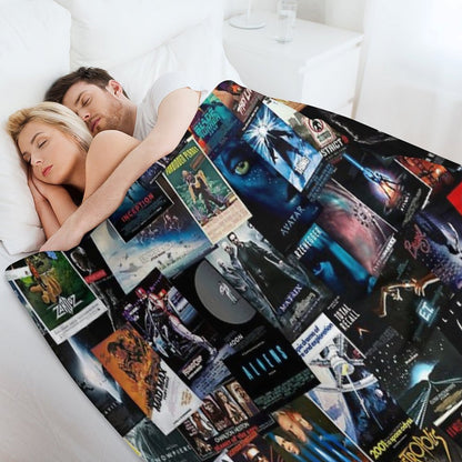 Sci-Fi Movie Posters Velvety-soft Throw Blanket