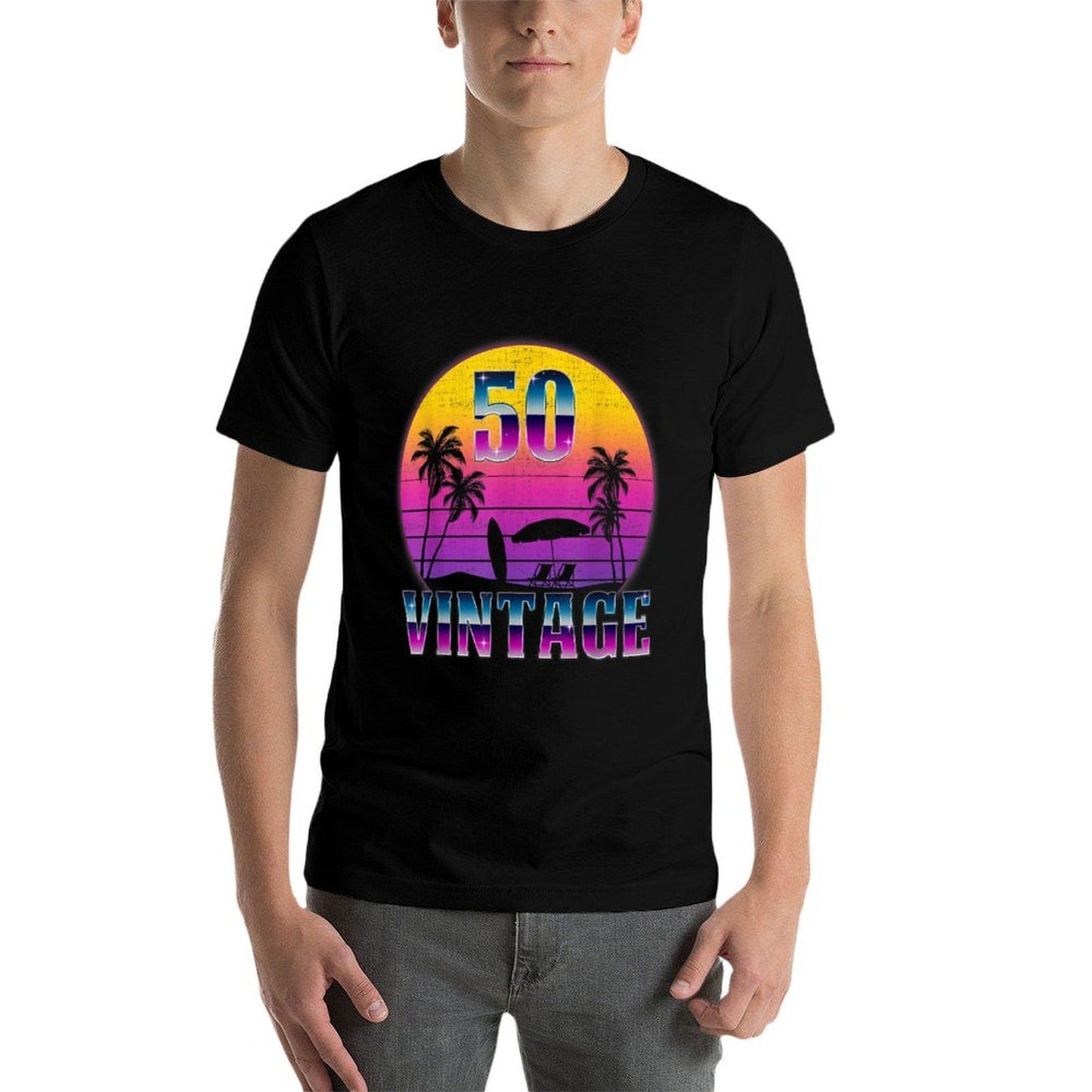 Vintage 50 Years Old Birthday Gifts For Men 50th Birthday  Stretchy T-Shirt