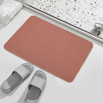 Autumn Terra Cotta Rose  Long-Lasting Bath Mat