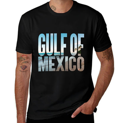 Gulf of Mexico Beach Palm American Retro Vintage Souvenir  Versatile T-Shirt