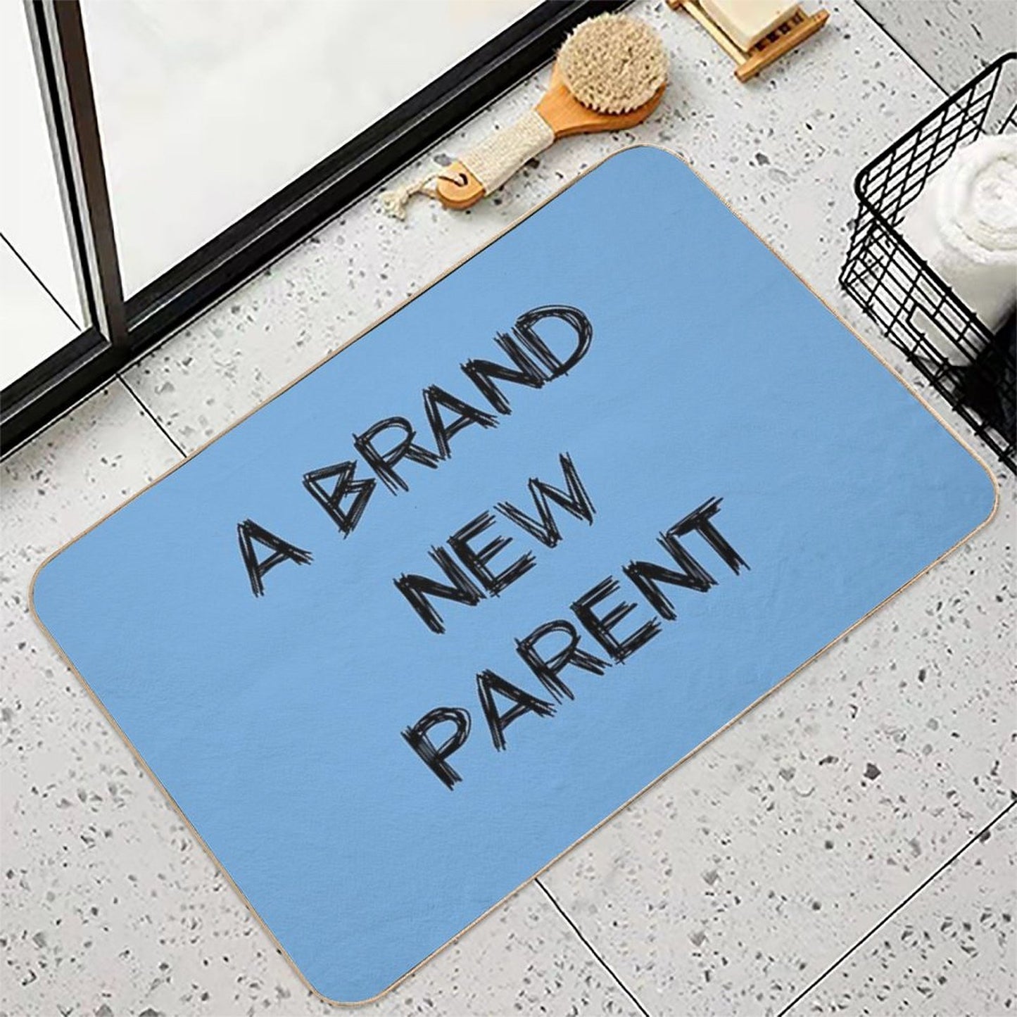 A Brand New Parent  Rapid-Drying Bath Mat