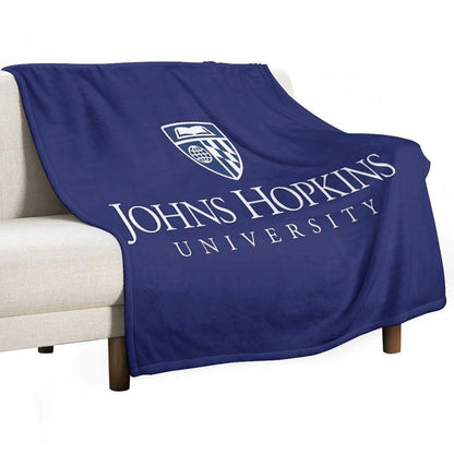 Midnight Johns Hopkins University Alpha Quick-dry Throw Blanket
