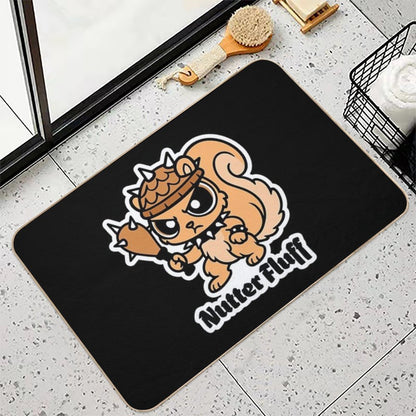 Nutter Fluff Fluffiest Threat in The Forest (Squirrel)  Anti-Trip Bath Mat