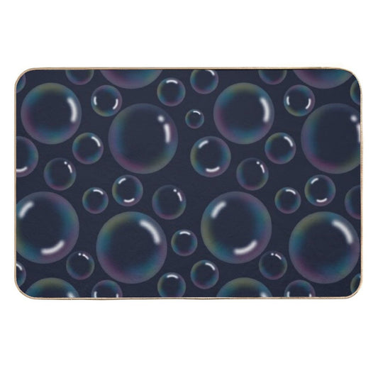 Bubble Bliss, Soap Bubble Pattern  Versatile Bath Mat