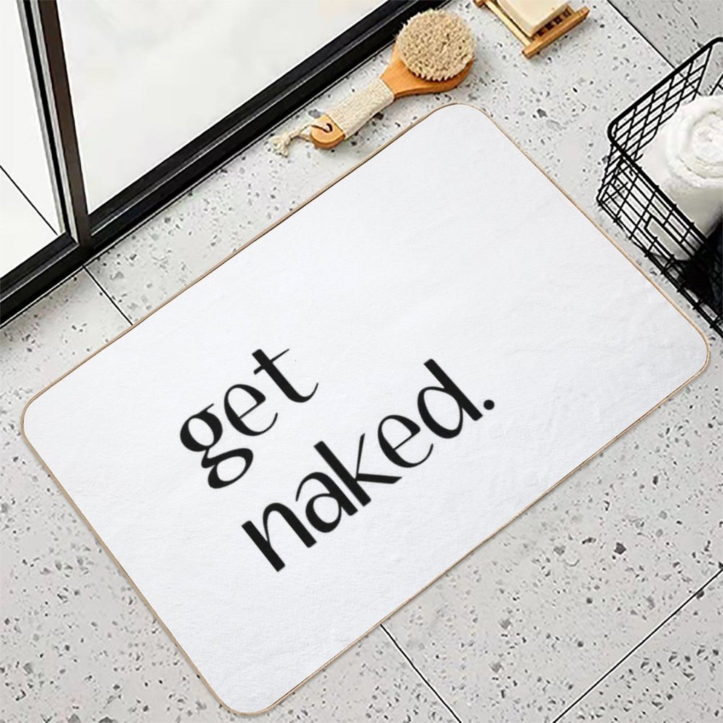 Get Naked. Durable Bath Mat