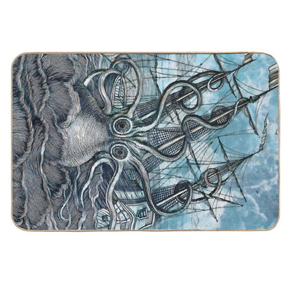 Sea Monster  Fade-Resistant Bath Mat