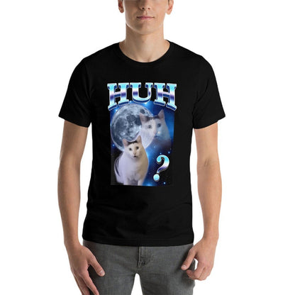 HUH Funny Dank Cat Meme Comfortable T-Shirt