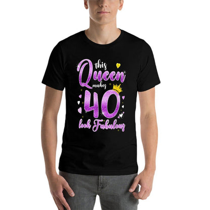 This Queen Makes 40 Look Fabulous 40th Birthday Gift Women  Graphic-printed T-Shirt