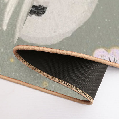 Japanese Crane  Slip-Resistant Bath Mat