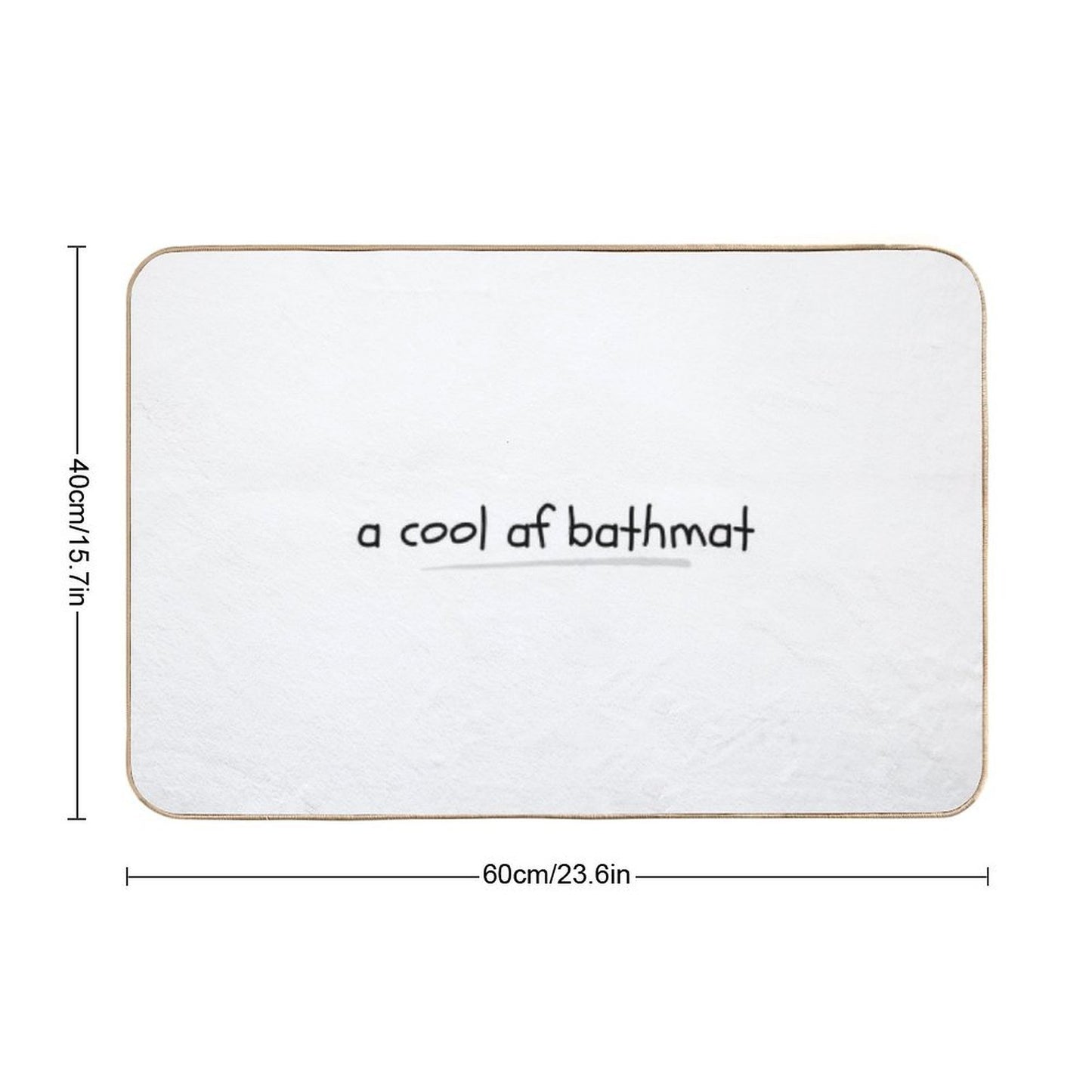 A Cool AF Bathmat  Slip-Resistant Bath Mat