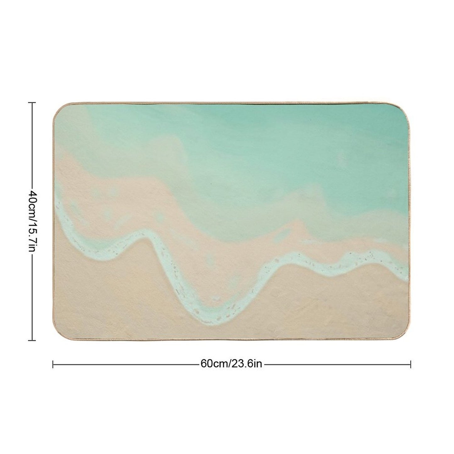 Beautiful Beach  Odorless Bath Mat