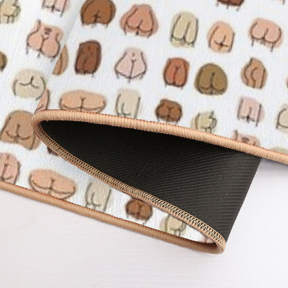 Love Butts - Shapes And Sizes  Versatile Bath Mat