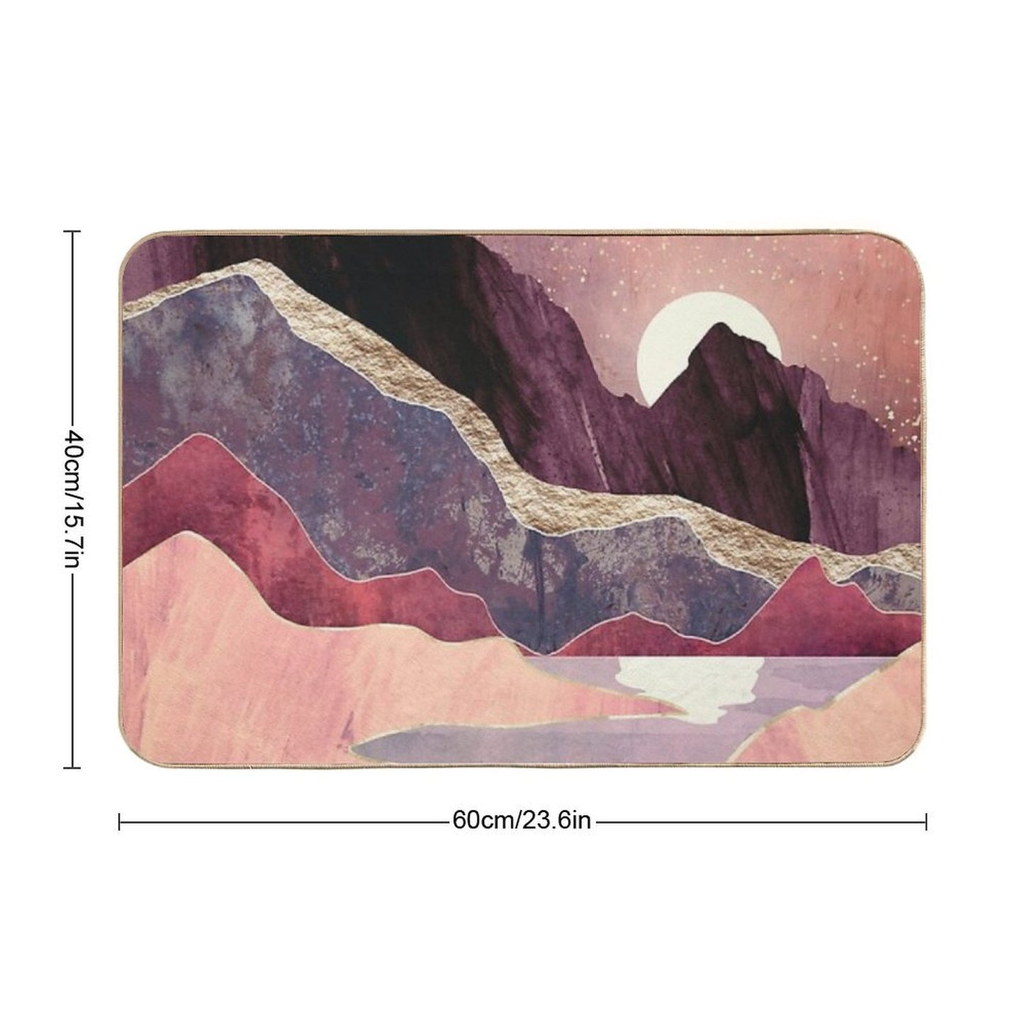 Blush Vista  Long-Lasting Bath Mat