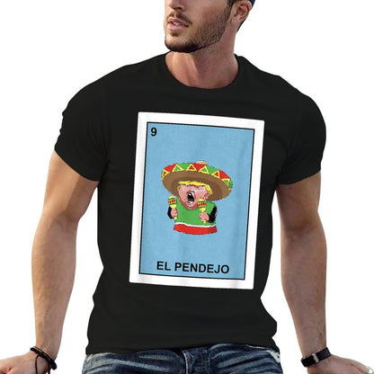 Funny Donald Trump El Pendejo Mexican Lottery Gift  Heathered Texture T-Shirt
