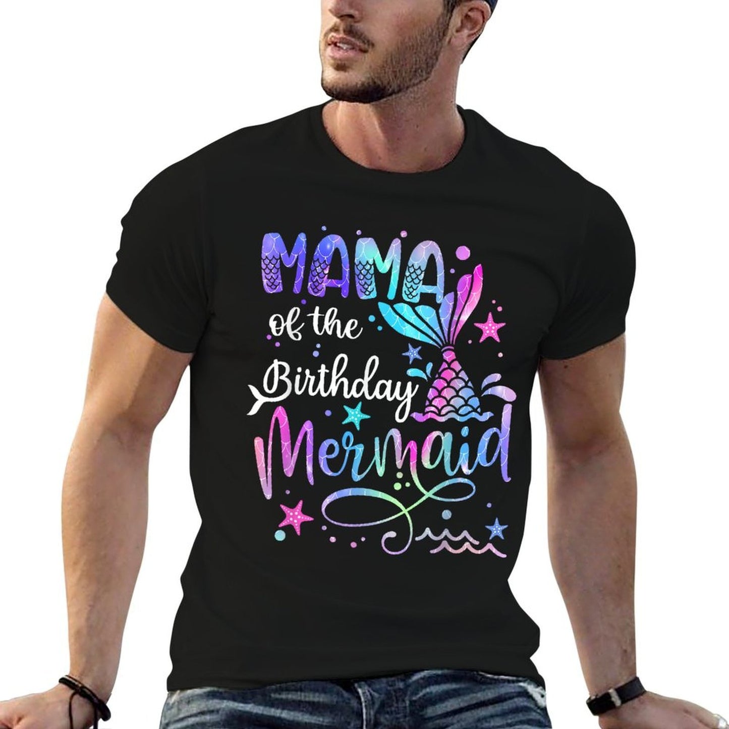 Mama Of The Birthday Mermaid Matching Family Party Mother's  Classic T-Shirt