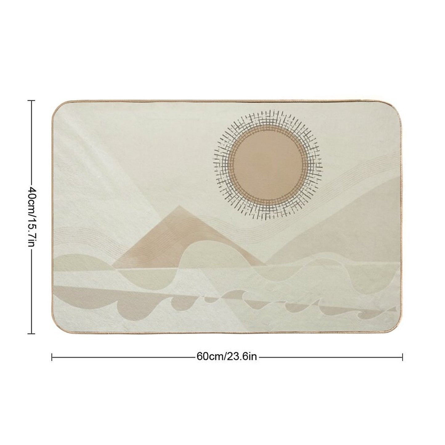 NUDE TROPICS (Series 02V1)- Tropical  Easy To Clean Bath Mat