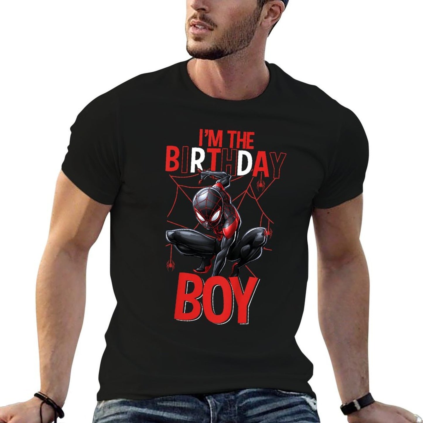Marvel Spider-Man Miles Morales I'm The Birthday Boy  Quick-drying T-Shirt