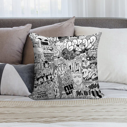 DzyMess No.9 Death & Taxes Soft Gift Ready Throw Pillow