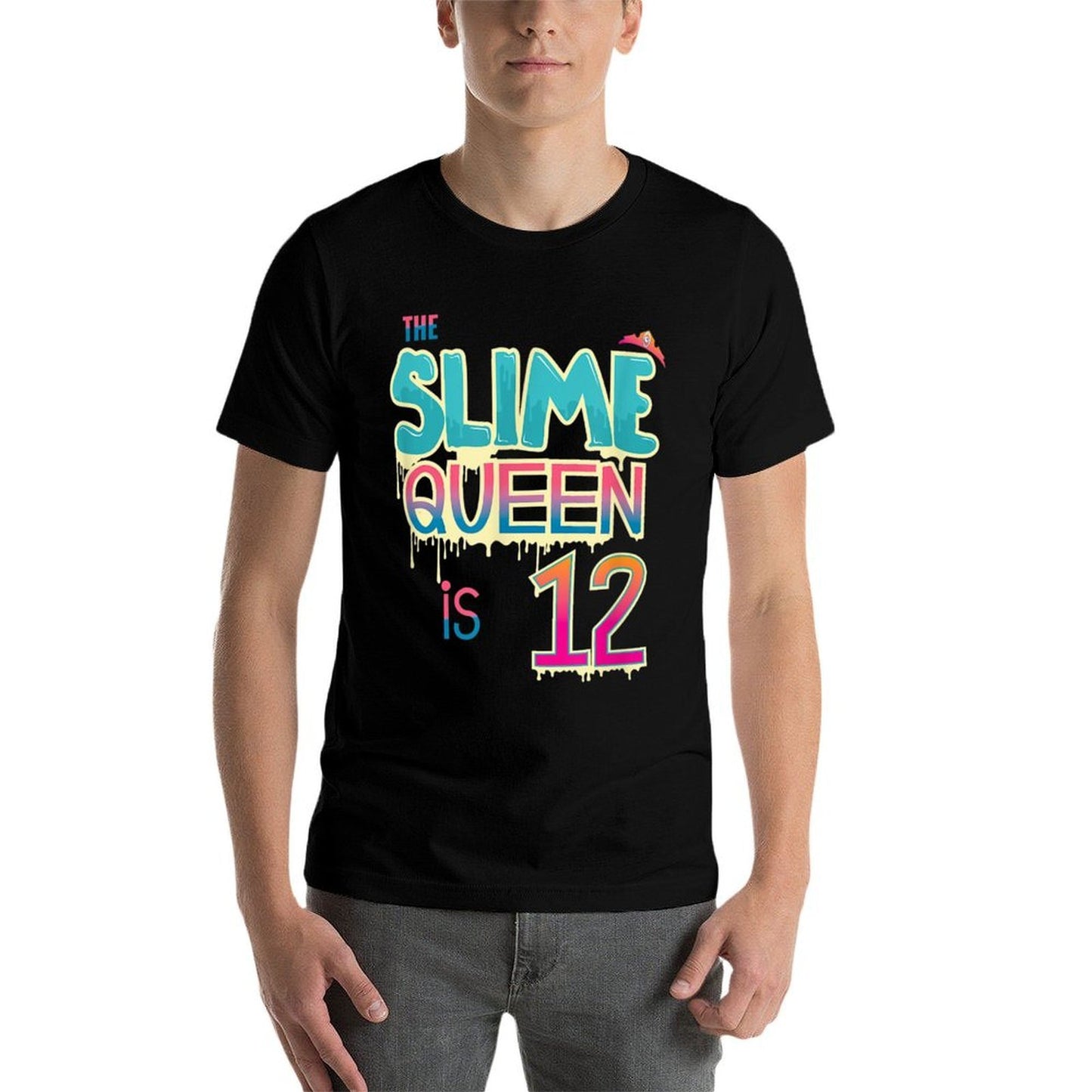 This Slime Queen Is 12 Cute Twelve Year Old Birthday  Trendy Pattern T-Shirt