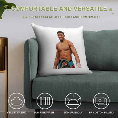 Anthony Joshua Transparent Background Boxing Soft Multiple Sizes Throw Pillow
