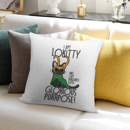 LOKITTY Soft Hidden Zipper Throw Pillow