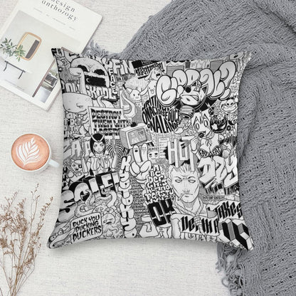 DzyMess No.9 Death & Taxes Soft Gift Ready Throw Pillow