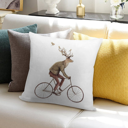 Even A Gentleman Rides Soft Ultra-Soft Texture Throw Pillow