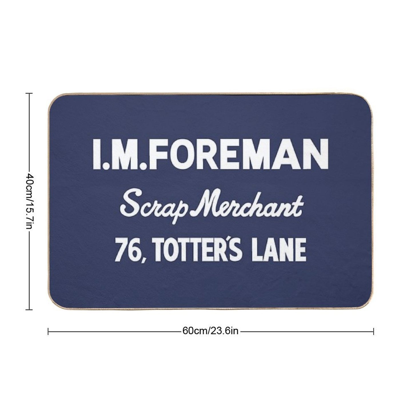 Totter's Lane (Clean)  Dirt-Trapping Bath Mat