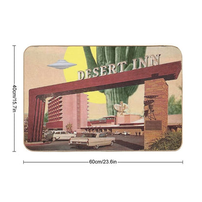 Desert Inn  UFOs Landing  Odorless Bath Mat