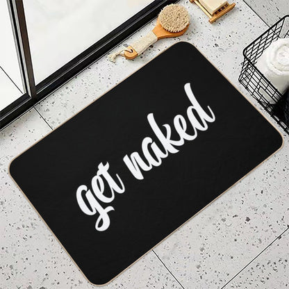 Get Naked Black  Slip-Resistant Bath Mat