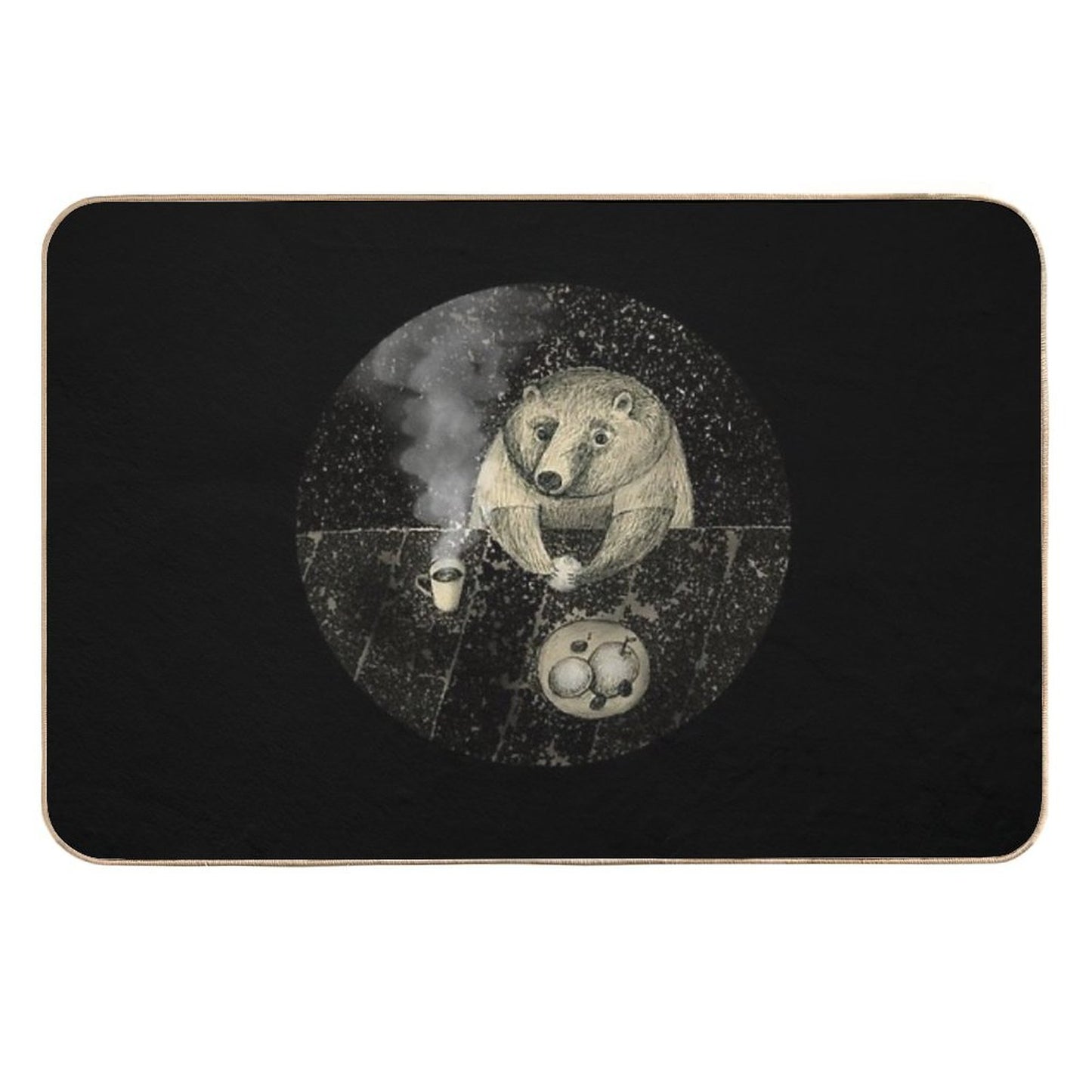 Late Tea  Non-Slip Bath Mat