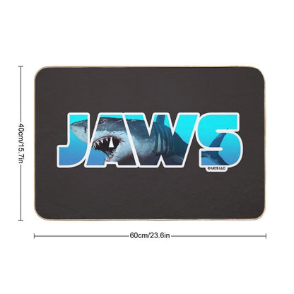 Jaws Movie Lettering. Birthday Party Gifts. Officially Licensed Merch.  Slip-Resistant Bath Mat
