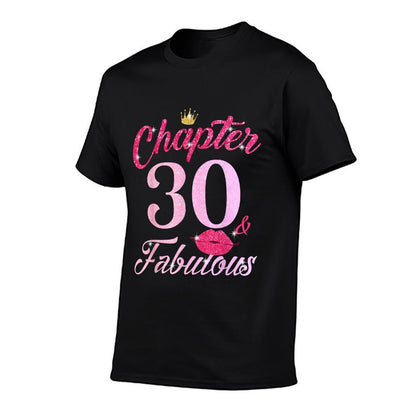 30 Year Old Birthday Lips Chapter 30th B-Day Fabulous Group  Oversized Silhouette T-Shirt
