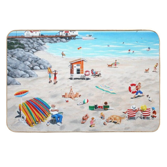 Dog Day Afternoon  Rapid-Drying Bath Mat