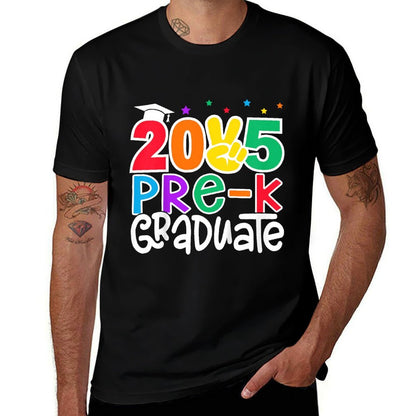 Kids Pre-K Graduate 2025 Preschool Graduation Class of 2025 Kids  Polyester Blend T-Shirt