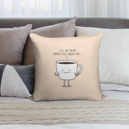 Need Coffee Soft Luxury Feel Throw Pillow