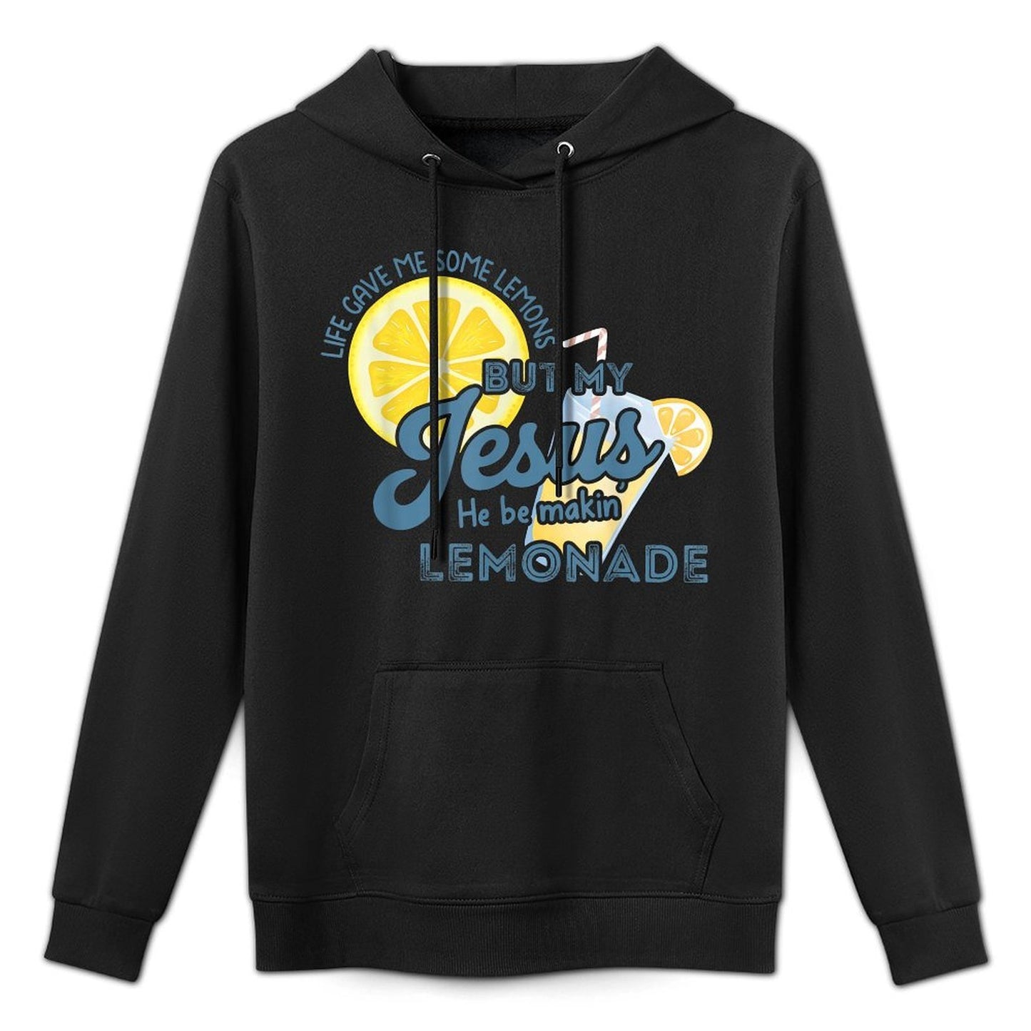Life Gave Me Some Lemons But My Jesus He Be Making Lemonade Shape Retention Hoodie