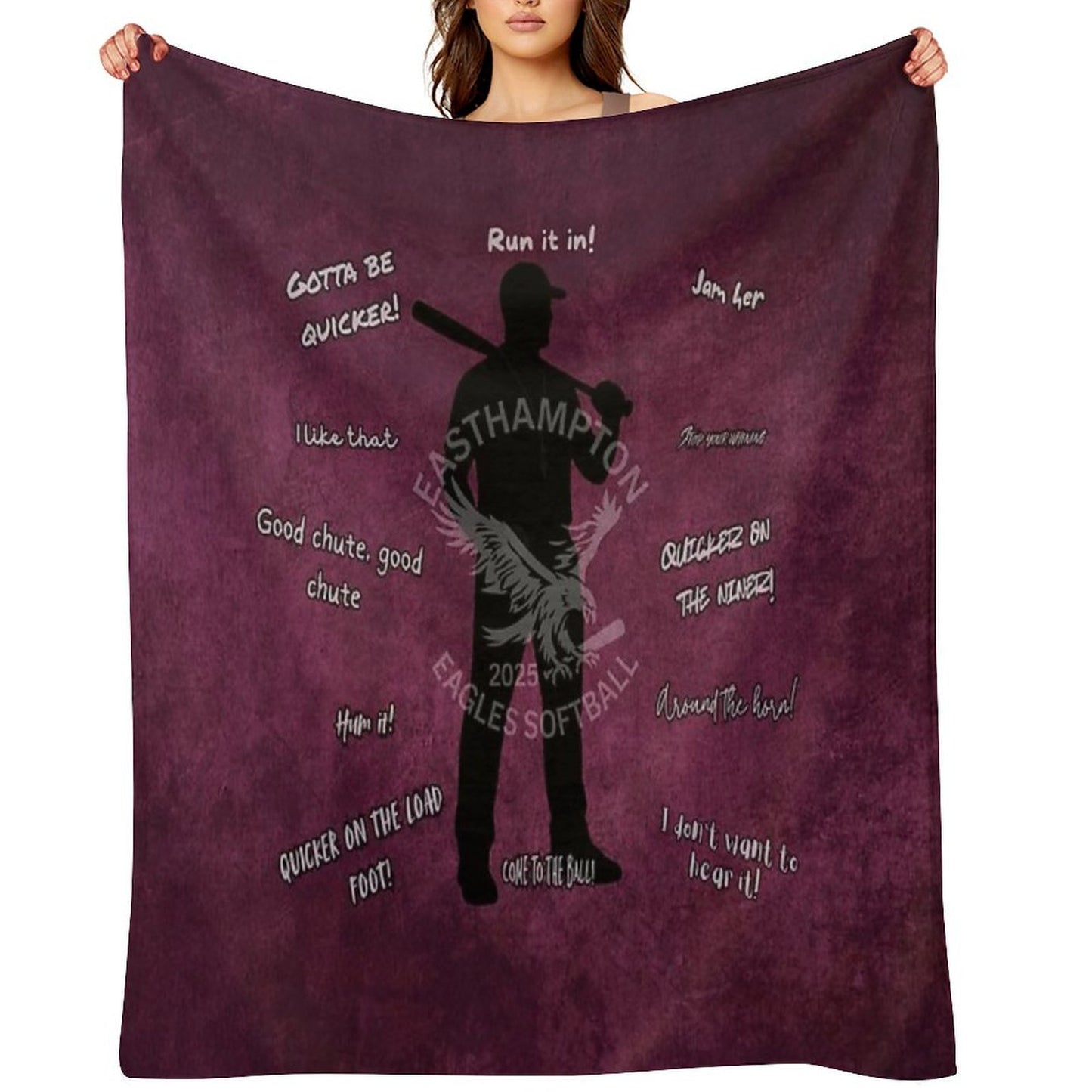 2025 Softball Senior Gifts - The Varsity Coach Lightweight Throw Blanket