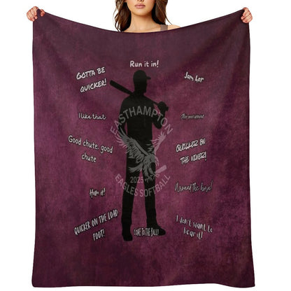 2025 Softball Senior Gifts - The Varsity Coach Lightweight Throw Blanket