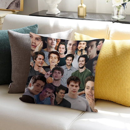 Dylan O’Brien Collage Soft Gift Ready Throw Pillow
