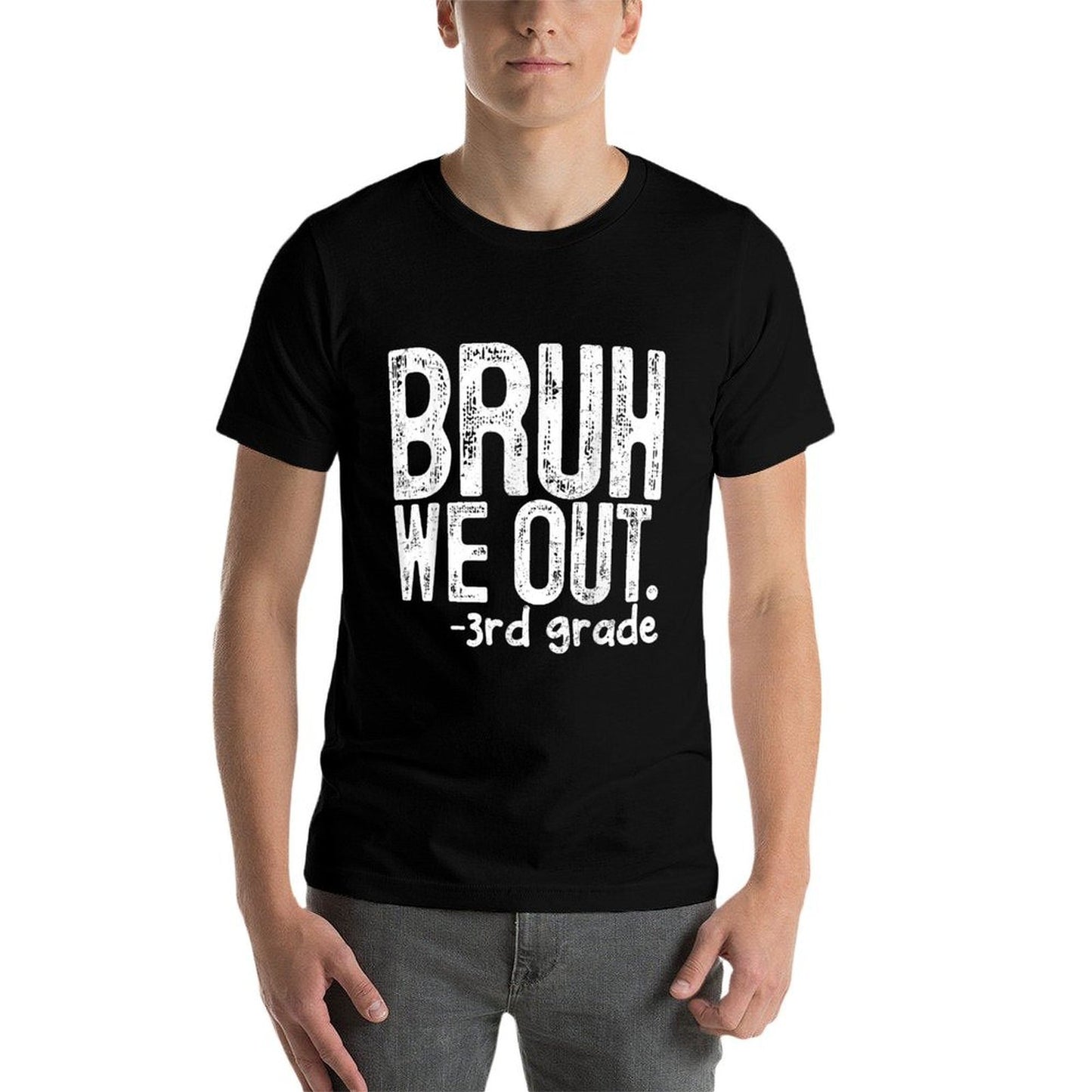 Bruh We Out 3rd Grade Last Day Of School Teachers Boys Kids  Lightweight T-Shirt