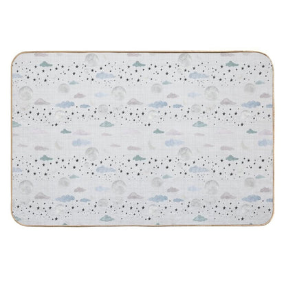 Sparkle - Light Grey  Pet-Safe Bath Mat