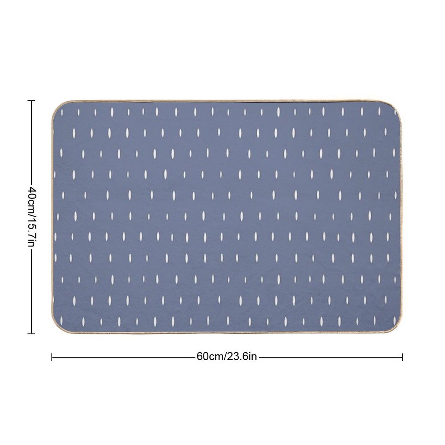 Little Lines Pinkblue  Eco-Friendly Bath Mat