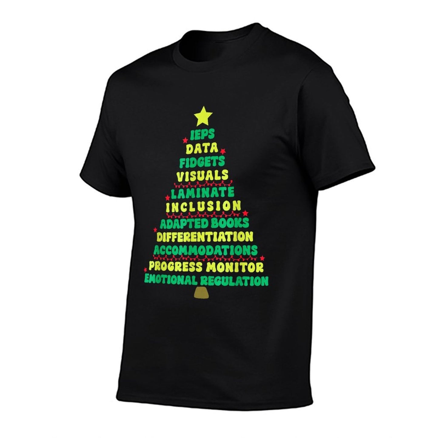 IEPS Teacher Christmas Tree Special Education SPED Teacher  Affordable Price T-Shirt