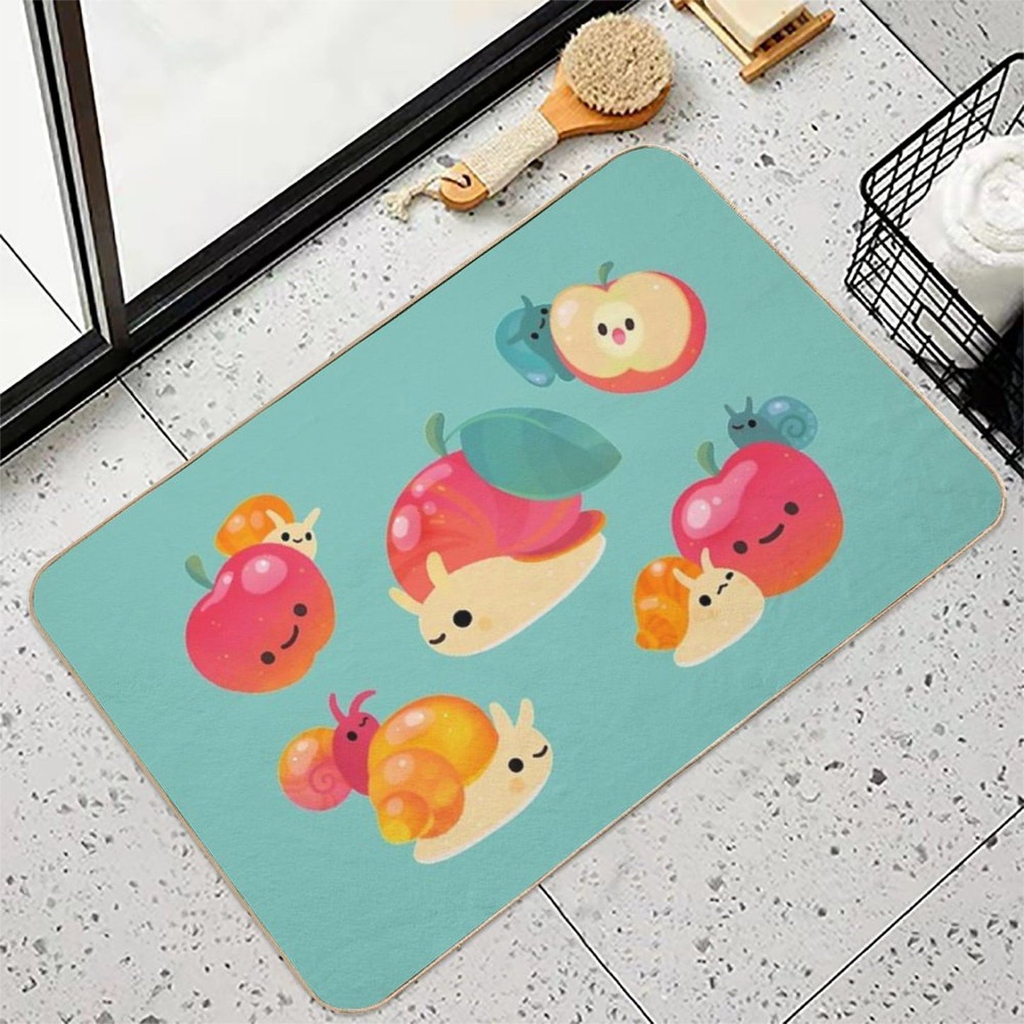 Apple Snail  Easy Maintenance Bath Mat