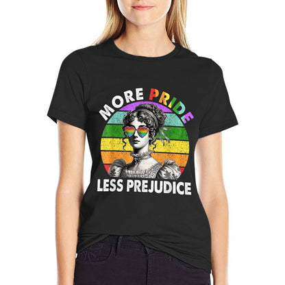 More Pride Less Prejudice Pride Month LGBTQ Gay Lesbian  Durable T-Shirt